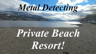 Finding Treasure on a Private Beach Resort! Metal Detecting.