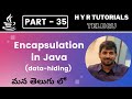 P35 - Encapsulation in Java | Core Java | Java Programming |