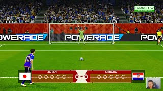 Japan vs Croatia - Penalty Shootout | FIFA World Cup Qatar 2022 | eFootball PES Gameplay