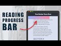 Add Reading Progress Bar to your Webpage - Tutorial