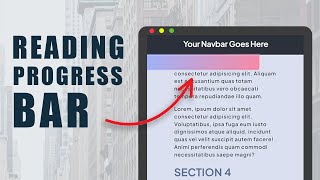 Add Reading Progress Bar to your Webpage - Tutorial
