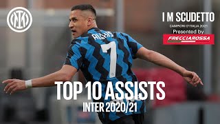 TOP 10 ASSISTS | INTER 2020-21 | Hakimi, Sanchez, Barella... and more! | 😉⚫🔵🏆 #IMScudetto