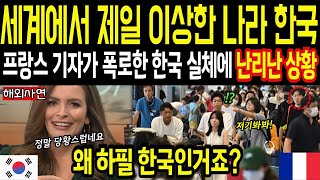 [해외감동사연] 전 세계에서 가장 이상한 나라 한국, 프랑스 기자가 폭로한 한국의 실체에 유럽전역 난리난 상황