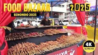 [4K] FOOD BAZAAR AT PLAZA LORENZO RUIZ BINONDO MANILA ON THE CELEBRATION OF CHIENSE NEW YEAR