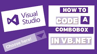 How to Code a ComboBox in VB.NET | Complete Tutorial