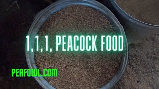 1, 1, 1, Peacock food, Peacock Minute, peafowl.com