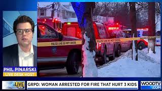 Woman arrested for house fire that injured 3 kids