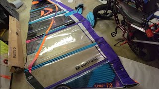 Unboxing: windsurf sail F_PACE CAM 7.0m Dutone