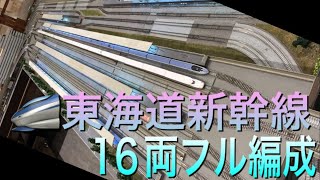 鉄道模型 Nゲージ TOMIX ポポンデッタのレンタルレイアウトの高架線で新幹線16両フル編成を走らせてみた✨🚄✨