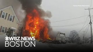 Body camera video shows Taunton officer responding to home explosion