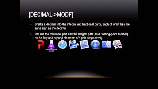 Lasso Programming: [decimal→modf]