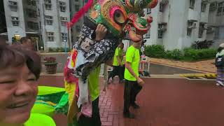 非物質文化遺產之舞麒麟～坑口村天后誕，請神回歸田下灣村天后宮巡遊全片段（21-5-2024）