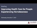 Improving Health Care for People Experiencing Homelessness