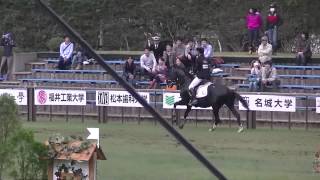 全日本学生馬術大会　学生賞典障害飛越競技　2回目　東谷貴＆北魁