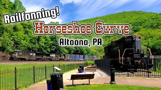 Railfanning Horseshoe Curve - Altoona, PA