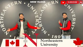 Northeastern University Toronto Canada 🇨🇦 Campus Tour | msw vlogs #northeasternuniversity #toronto