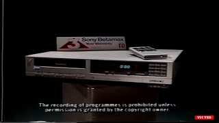 Sony Betamax - 3 Year Warranty Promotion - Australian TV Commercial (1984)