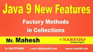 Java 9 New Features | Factory Methods in Collections | Java 9 New Features with Examples | Mr.Mahesh