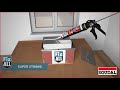 soudal fix all high tack coloured sealant adhesive demo