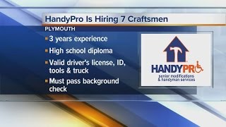 Workers Wanted: HandyPro is hiring 7 craftsmen