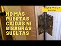 Como REPARAR una PUERTA colgada FÁCIL 📐Truco para AGUJEROS de BISAGRAS en MADERA 🚪PUERTAS o VENTANAS