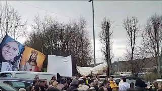 Rosary and Euchrastic Procession in Derry City, Northern Ireland.  01/02/25