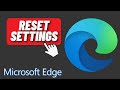 How to Reset Settings in Microsoft Edge