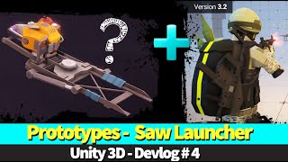Unity3D Prototype - crafting system | Saw Launcher | Low Poly Third Person Shooter | Devlog #4