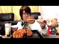 【立体音響】キッチンdiveの揚げ物を3kg食べた。eating deep fried foods【大食い】