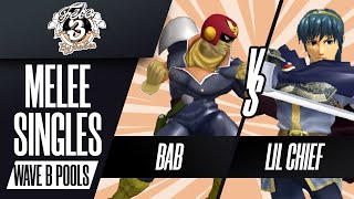 bab (Captain Falcon) vs Lil Chief (Marth) - Melee Singles Wave B Pools - Fête 3: By the Sea