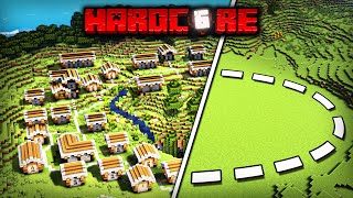 I Transformed this Village in Hardcore Minecraft