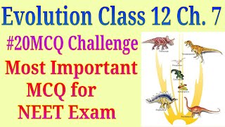 Evolution class 12 important MCQ for NEET exam