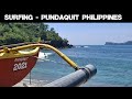 Surfing Pundaquit Philippines - beginner & longboard friendly