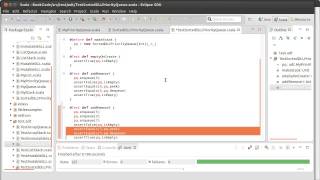 Testing the Sorted Linked List Priority Queue (using Scala)