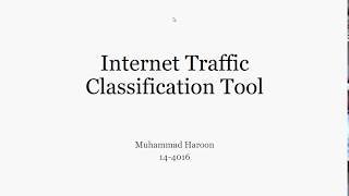 Internet Traffic Classification Tool