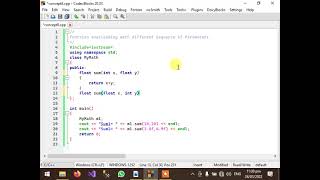 38 C++ CodeBlocks Function Overloading with Different Sequence of Parameters