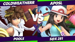 Smash Ultimate Tournament -  Coldweatherr (Pit) Vs.  VGBC | Aposl (P Trainer) - S@X 281 SSBU -Pools