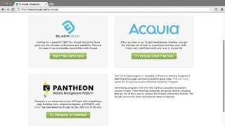 Learning Drupal 8 Tutorial | Installing Drupal Through An Online Service