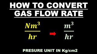 How to Convert Nm3/hr to m3/hr | m3/hr to Nm3/hr | Normal meter cube per hour | meter cube per hour