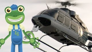 Gecko and the Helicopter | Gecko's Real Vehicles | Learning For Kids | Construction Vehicles