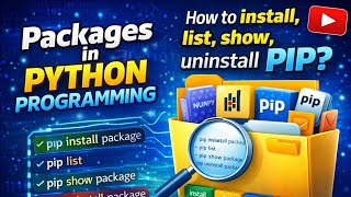 PIP in Python Explained | Install, List & Uninstall Packages with Examplespackages