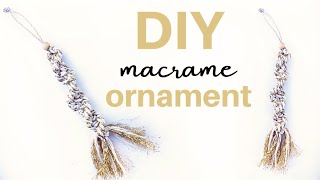 DIY Spiral Macrame Ornament and Tassel | EASY CHRISTMAS CRAFTS (step by step)