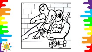 SPIDERMAN vs DEADPOOL COLORING PAGE | Cartoon - On & On (feat. Daniel Levi) [NCS Release]