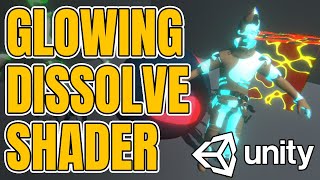Create a Dissolving Glow Effect & Controlling With Code in Unity! #gamedev