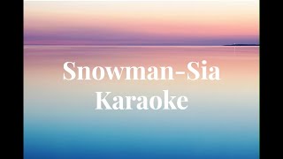 Snowman Sia Karaoke