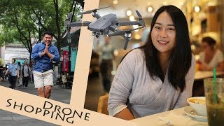 Drone shopping in DJI official store Shanghai, China vlog