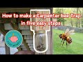 how to make a simple and effective carpenter bee trap in 5 easy steps