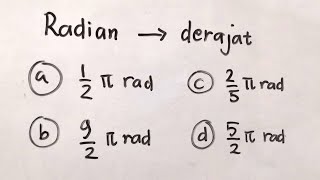 Mengubah Bentuk Radian Menjadi Derajat | Matematika SMA