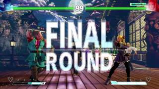 SFV: Astonishing76(M.BISON) vs makoto2487(KARIN) - Casual Match 2