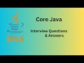 java Interview questions and answers | Java programming | Spring boot tutorials | microservices